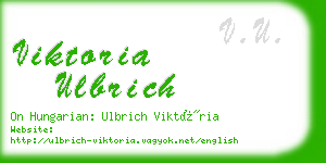 viktoria ulbrich business card